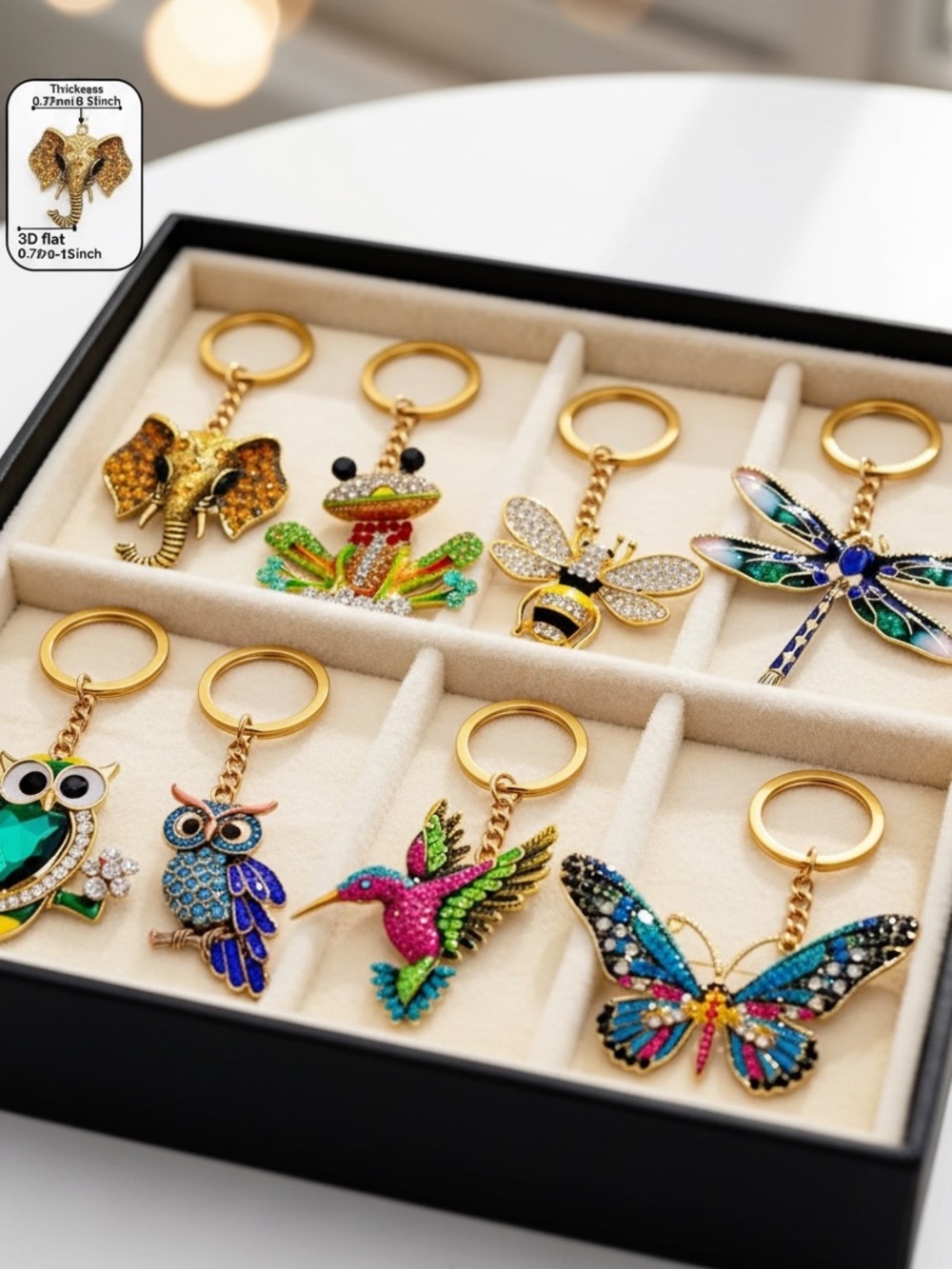 Multicolor Keychain/BagCharm 🆕 - Picture 3 of 4